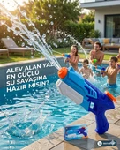 Pompalı Su Tabancası Mavili Renkli thumbnail 1