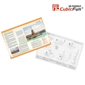 Cubic Fun 3D 66 Parça Puzzle Kız Kulesi thumbnail 2