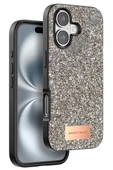 Onegif Apple iPhone 16 Plus Bright Simli Kapak - Gold thumbnail 1