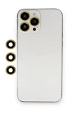 Newface Apple iPhone 12 Pro Max Shine Kamera Lens - Gold thumbnail 1
