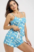 Baskılı Mi Askılı Şortlu Pijama thumbnail 1