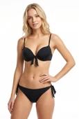 Siyah Süper Push Up Tek Üst Bikini thumbnail 1
