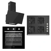 Tecna Cooktec Siyah Cam Ankastre Set thumbnail 1