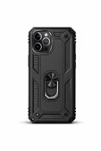 iPhone 15 Pro 6.1" Magforge Titan Ring Armor Case Siyah thumbnail 1