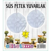 Süs Ponpon Petek Beyaz 2'li thumbnail 1