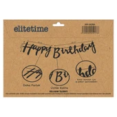 Flama Happy Brıthday Metalize Altın thumbnail 3
