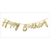 Flama Happy Brıthday Metalize Altın thumbnail 2