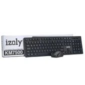 IZOLY KM7500 KABLOSUZ Q- KLAVYE MOUSE SET SİYAH thumbnail 6