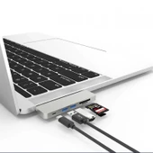 WIWU Hub T8 Lite USB Type-C Gri thumbnail 4
