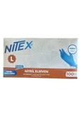 Nitril Eldiven Mavi Large 100'lü 1 Paket thumbnail 2