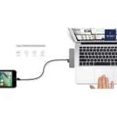 WIWU Hub T8 Lite USB Type-C Gri thumbnail 8