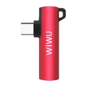 Wiwu ST05 Type-C Ses Adaptörü Kırmızı thumbnail 1