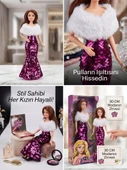 Pullu Elbiseli Havalı Bebek 30 Cm Model Oyuncak Bebek Model Bebek thumbnail 1