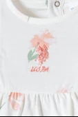 U.S. Polo Elbise USB2985 Beyaz-Pudra thumbnail 2