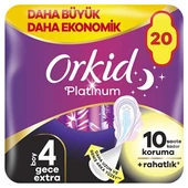 Orkid Ultra Platinum Gece Extra Ped 20'Li thumbnail 3