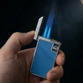 Firebird Çift Torch Pürmüz Krom Puro Çakmağı thumbnail 2