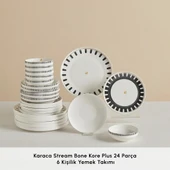 Karaca Stream Bone Kore Plus 24 Parça 6 Kişilik Yemek Takımı thumbnail 3