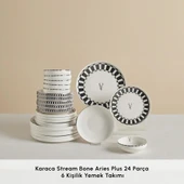 Karaca Stream Bone Aries Plus 24 Parça 6 Kişilik Yemek Takımı thumbnail 3