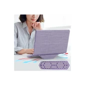 Apple Macbook Air 13.6 Macbook Kumaş Kapak - Mor thumbnail 3