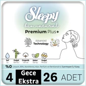 Bio Natural Premium Plus Mega Ekstra Gece Ped 26 Adet thumbnail 1