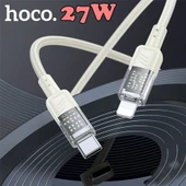 Hoco U129 Transparan Type-C to Lightning  Data ve Şarj Kablosu 1m-(5775) thumbnail 5
