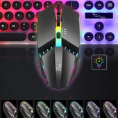 ALLY K3  Işıklı Kablolu Oyuncu- Gaming Mouse-(5775) thumbnail 3