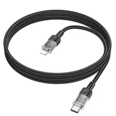 Hoco U129 Transparan Type-C to Lightning  Data ve Şarj Kablosu 1m-(5775) thumbnail 2