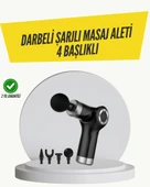 Mini Masaj Tabancası 4 Başlık 6 Hız Ayarlı thumbnail 1