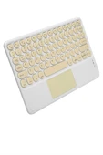 Touchpad Uyumlu Bluetooth Klavye Slim Kablosuz Wifi Q Klavye thumbnail 1