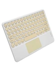 Touchpad Uyumlu Bluetooth Klavye Slim Kablosuz Wifi Q Klavye thumbnail 2