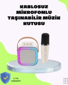 Taşınabilir Karaoke Mikrofon Seti Bluetooth Hoparlörlü thumbnail 1