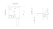 No-Ray Fotoselli Kapı Kilidi Küçük Model thumbnail 3