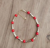 Rio Nar Çiçeği Gold Choker Kolye thumbnail 6