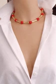Rio Nar Çiçeği Gold Choker Kolye thumbnail 2