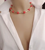 Rio Nar Çiçeği Gold Choker Kolye thumbnail 3