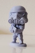 Star Wars Stormtrooper Figürü - 3D Baskı Mini Asker Biblo thumbnail 2