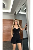 İNCİM BOUTIQUE ASKILI CROP ŞORT TAKIM thumbnail 1