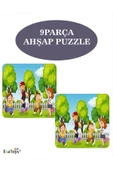 EsaKids Ahşap Çocuk Puzzle 9 Parça 20 x 30 thumbnail 1