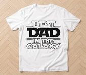 Best Dad Ever ütü ile uygulanabilen DTF tekstil baskı thumbnail 2