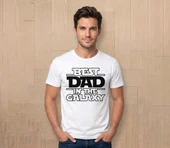 Best Dad Ever ütü ile uygulanabilen DTF tekstil baskı thumbnail 1