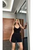 İNCİM BOUTIQUE ASKILI CROP ŞORT TAKIM thumbnail 2