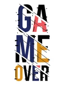 Game Over ütü ile uygulanabilen DTF tekstil baskı thumbnail 3
