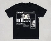 Fangs Paws ütü ile uygulanabilinen DTF tekstil baskı thumbnail 2