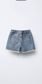 Kız Çocuk Jean Şort Etek Mavi thumbnail 2