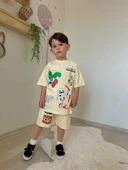 Minecraft Baskılı Erkek Çocuk Takımı (Bej) thumbnail 1