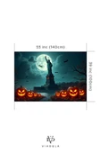Özgürlük Heykeli Halloween Duvar Halısı thumbnail 5