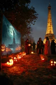 Özgürlük Heykeli Halloween Duvar Halısı thumbnail 4