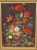 Vazodaki Çiçekler Temalı Goblen Dokuma Tablo 64x79cm thumbnail 4