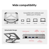 UNITEK USB-C NOTEBOOK STANDI VE DOCKING STATION (D1109A) thumbnail 5