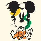 Mickey Mouse ütü ile uygulanabilen DTF tekstil baskı thumbnail 2
